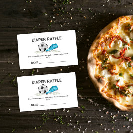 Boy All Star Soccer Diaper Raffle Baby Shower Begleitkarte