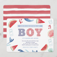 Boy America Jack und Jill Baby Shower