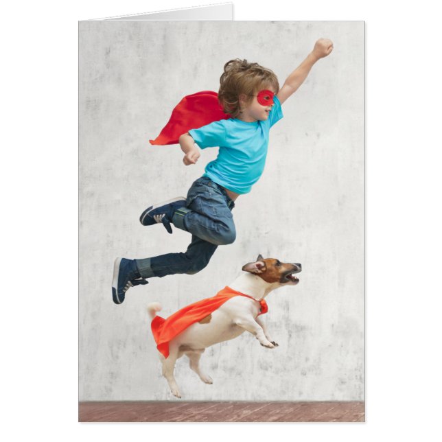 Boy and Dog Superheroes (Vorne)