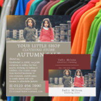 Boy and Girl, Children's Clothing Store Advert