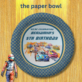 Boy Auto Racing Thema 5. Geburtstagsparty Pappteller