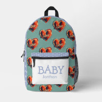 Boy Baby Bear Thema gedruckter Rucksack