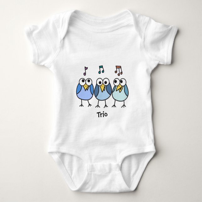 Boy Baby Byrdies Trio Strampler (Vorderseite)