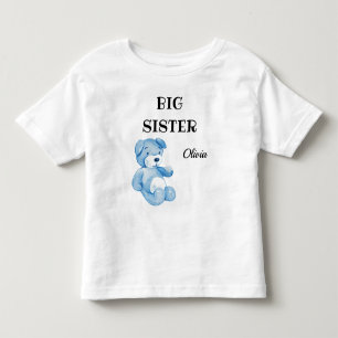 Boy Baby Dusche Attraktion Niedlich Big Sister 2T  Kleinkind T-shirt