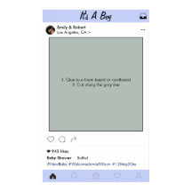 Boy Baby Dusche Party Prop Foto Kabine Rahmen