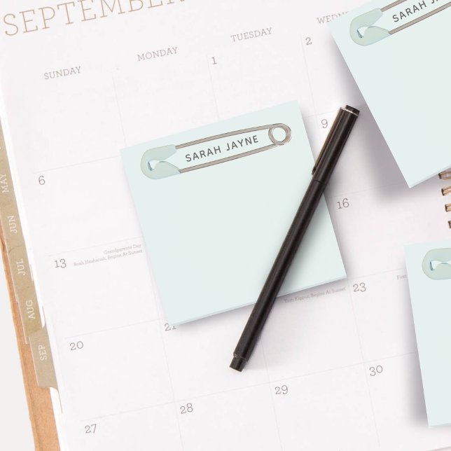 Boy Baby Dusche Simple Blue Diaper Button Post-it Klebezettel (Von Creator hochgeladen)