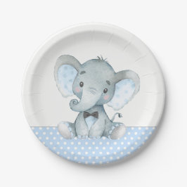 Boy Baby Elephant Baby Duschpapier Teller