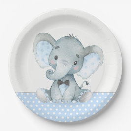 Boy Baby Elephant Baby Duschpapier Teller