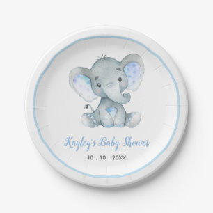 Boy Baby Elephant Baby Duschpapier Teller