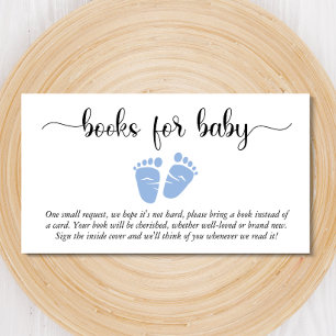 Boy Baby Feet Books for Baby Shooter Begleitkarte