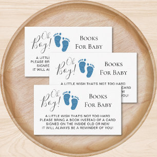 Boy Baby Feet Books for Baby Shooter Begleitkarte