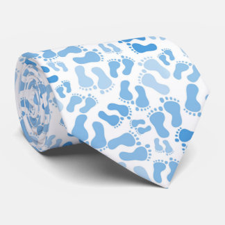 Boy Baby Foot Prints Neck Tie Krawatte