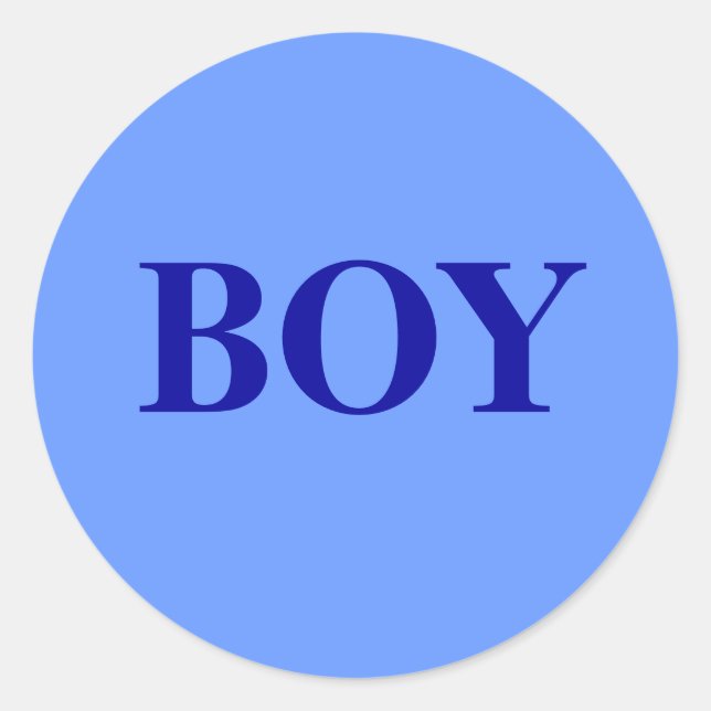 Boy - Baby Gender Reveal Party Game Sticker (Vorderseite)