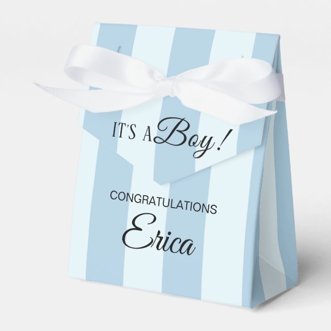 Boy Baby Shower 3"w x 1.5"l x 3.25"h Geschenkschachtel (Vorderseite)