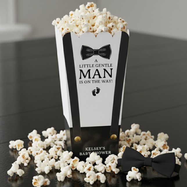 Boy Baby Shower A Little Gentleman Suspenders Geschenkschachtel (Von Creator hochgeladen)