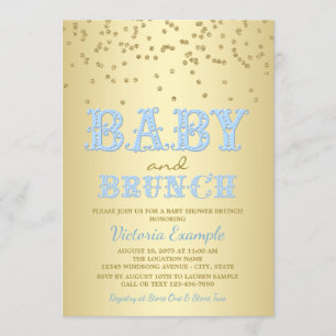 Boy Baby Shower Brunch Einladungen