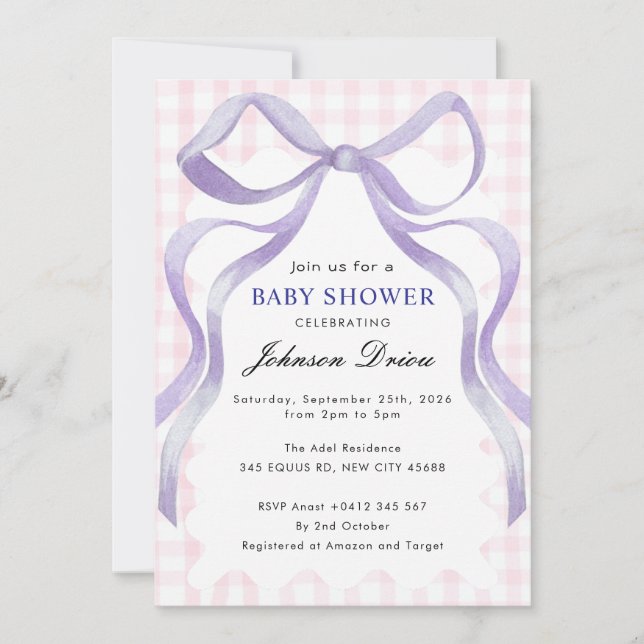 Boy Baby Shower  Einladung (Vorderseite)