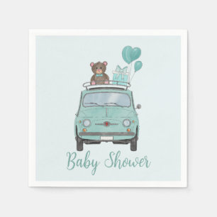 Boy Baby Shower Fiat 500 Serviette