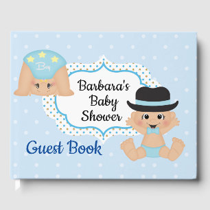 Boy Baby Shower Personalisiert Gästebuch