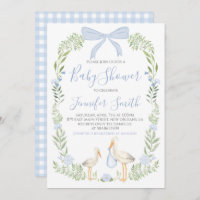 Boy Baby Shower Preppy Southern Blue Storch