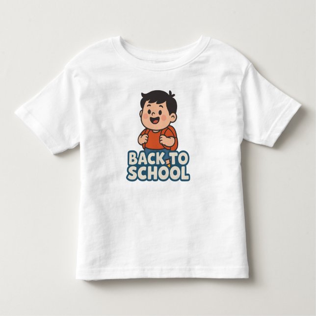 Boy Backpack Kleinkind T-shirt (Vorderseite)