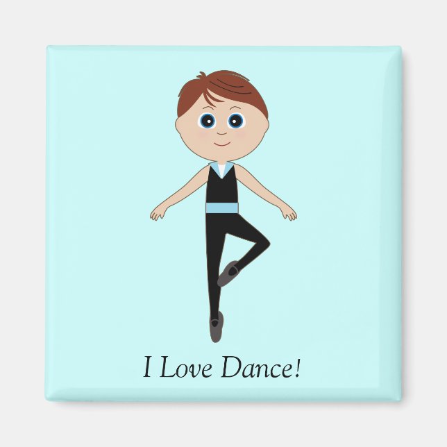 Boy Ballet Dancer: Ich tanze Liebe Magnet (Vorne)