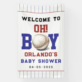 Boy Baseball Baby Shower | Cute Sports Party Banner