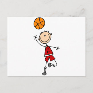 Boy Basketball Player Tshirts und Geschenke Postkarte