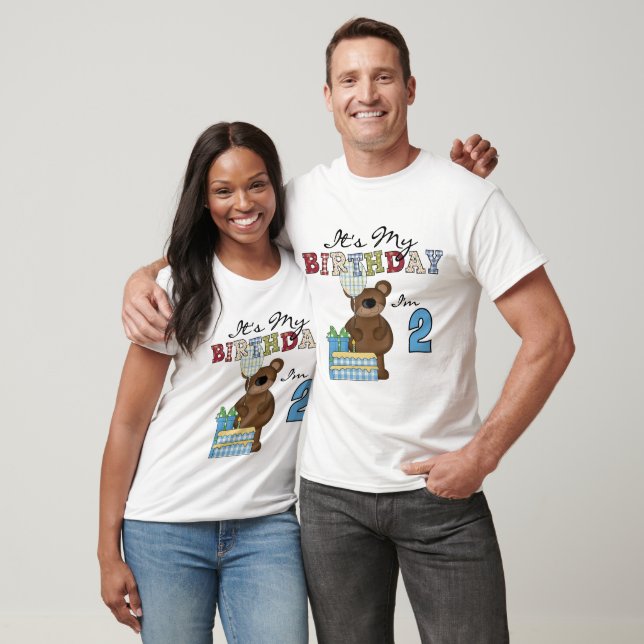 Boy Bear 2. Geburtstag T - Shirt und Geschenke (Unisex)