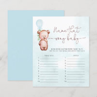 Boy Bear Balloon Name jenes Song-Spiel