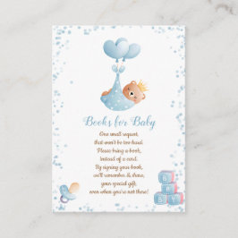 Boy Bear Blue Books for Baby Shooter Begleitkarte