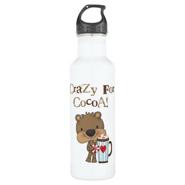 Boy Bear Crazy für Kakaourlaub Edelstahlflasche (Vorderseite)