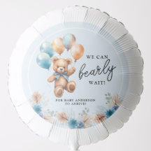 Boy Bearly Wait Teddy Bear Boho Baby Dusche