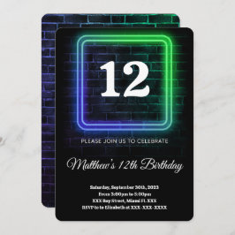 Boy Birthday Einladung