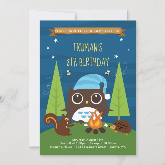 Boy Birthday Einladungen (Vorderseite)