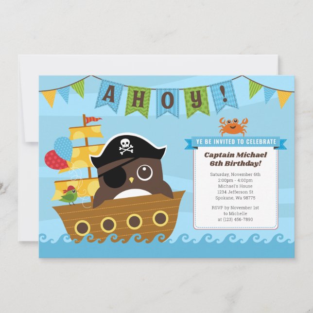 Boy Birthday Einladungen (Vorderseite)