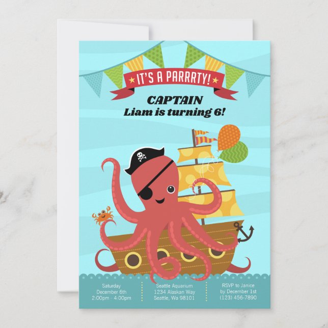 Boy Birthday Einladungen (Vorderseite)