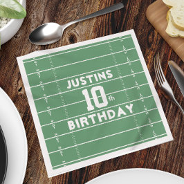 Boy Birthday Party Football Personalisiert Serviette