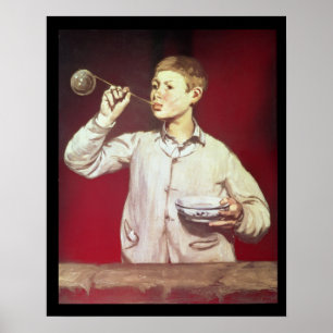 Boy Blowing Bubbles, 1867-69 Poster