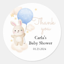 Boy Blue Balloon Niedlich Bunny Baby Dusche