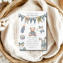 Boy Blue Jean Baby Denim Baby Shower
