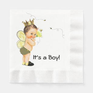 Boy Bumble Bee Baby Dusche Serviette