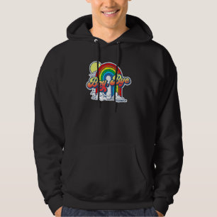 Boy Bye Funny Sarcastic Vintag 80er Rainbow Attitu Hoodie