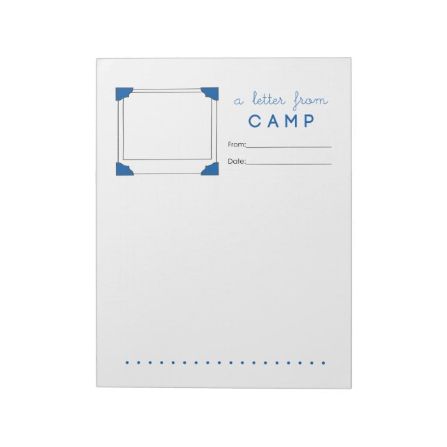 Boy Camp Stationery Camp Letter Notizblock (Rotiert)