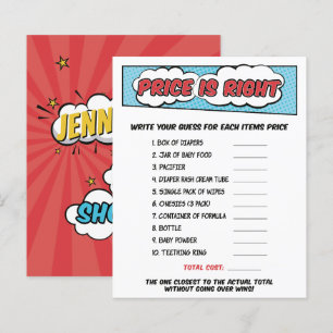 Boy Comic Book Superhero Kinderdusche Preisspiel
