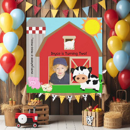 Boy Custom Foto Farm Geburtstag Einladungen