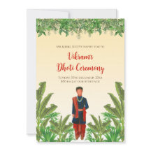 Boy Dhoti feierliche Einladung Pancha Kattu lädt e