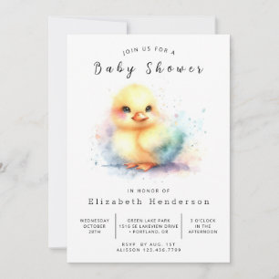 Boy Digital Duck Baby Duck Einladung