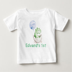 Boy Dinosaur 1. Geburtstags-Shirt Baby T-shirt