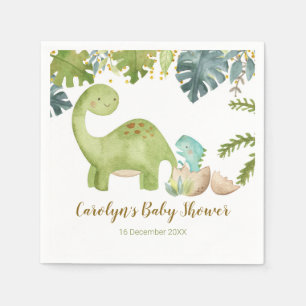 Boy Dinosaur Babydusche Papier Napkin Serviette